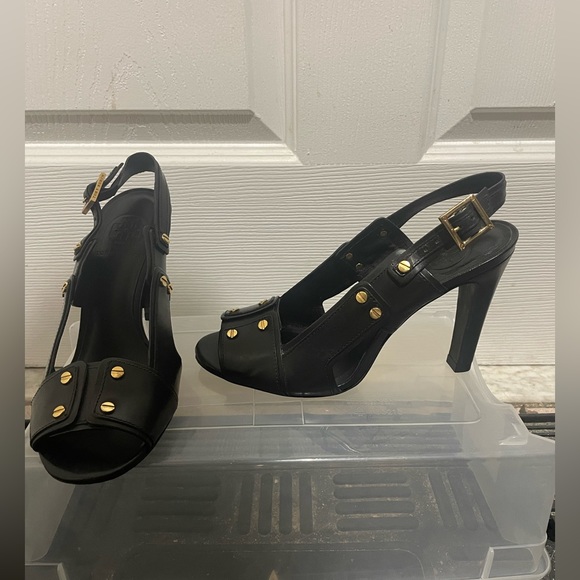 Tory Burch open toe heels - Picture 2 of 6